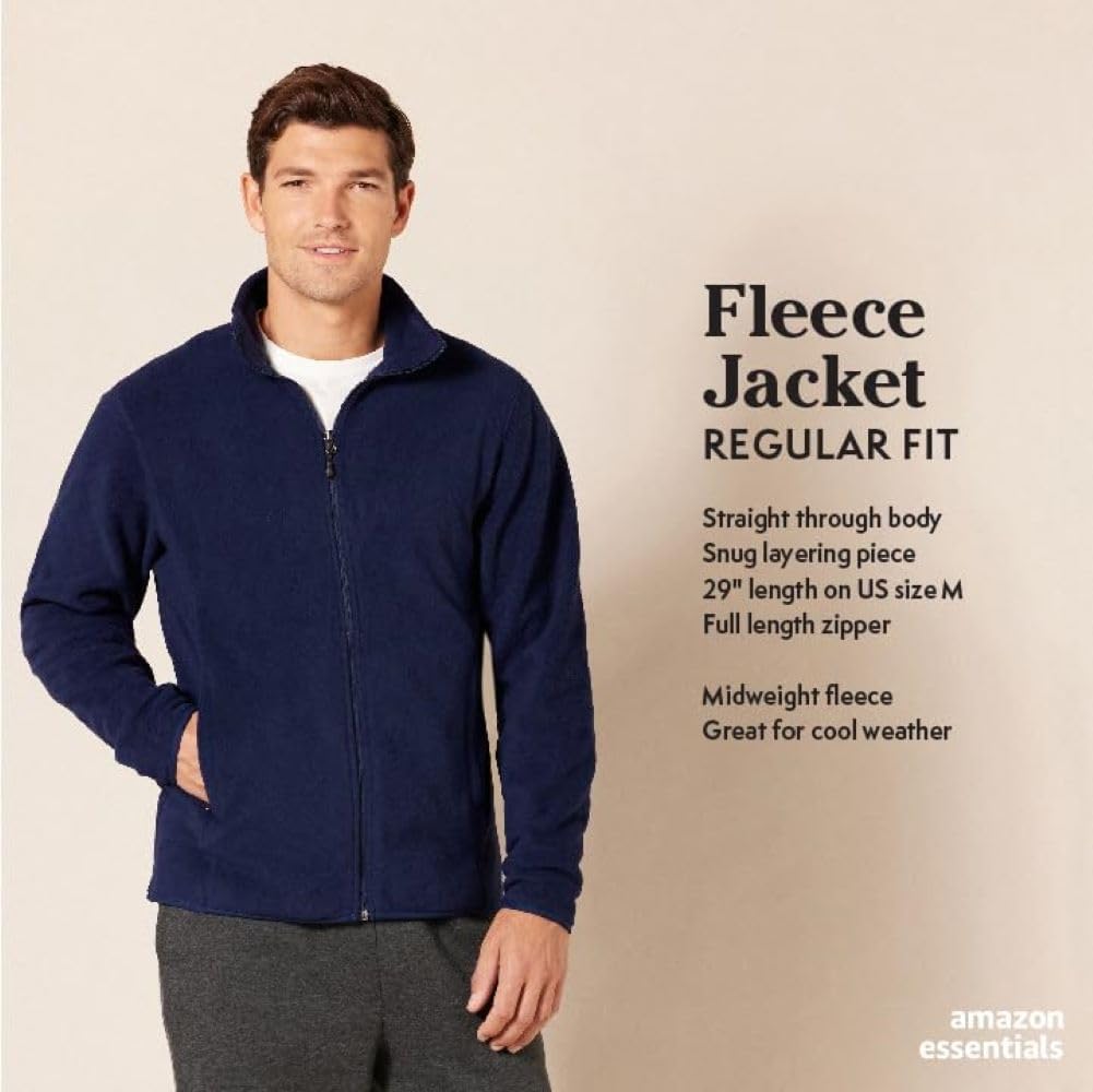 Full-Zip Fleece Jacket Big & Tall - Image 2