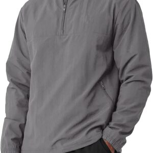 Quarter-Zip Lightweight Golf Windbreaker Pullover