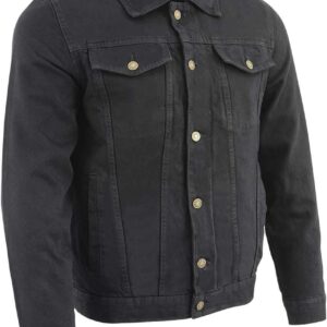 Classic Black Denim Jean Jacket