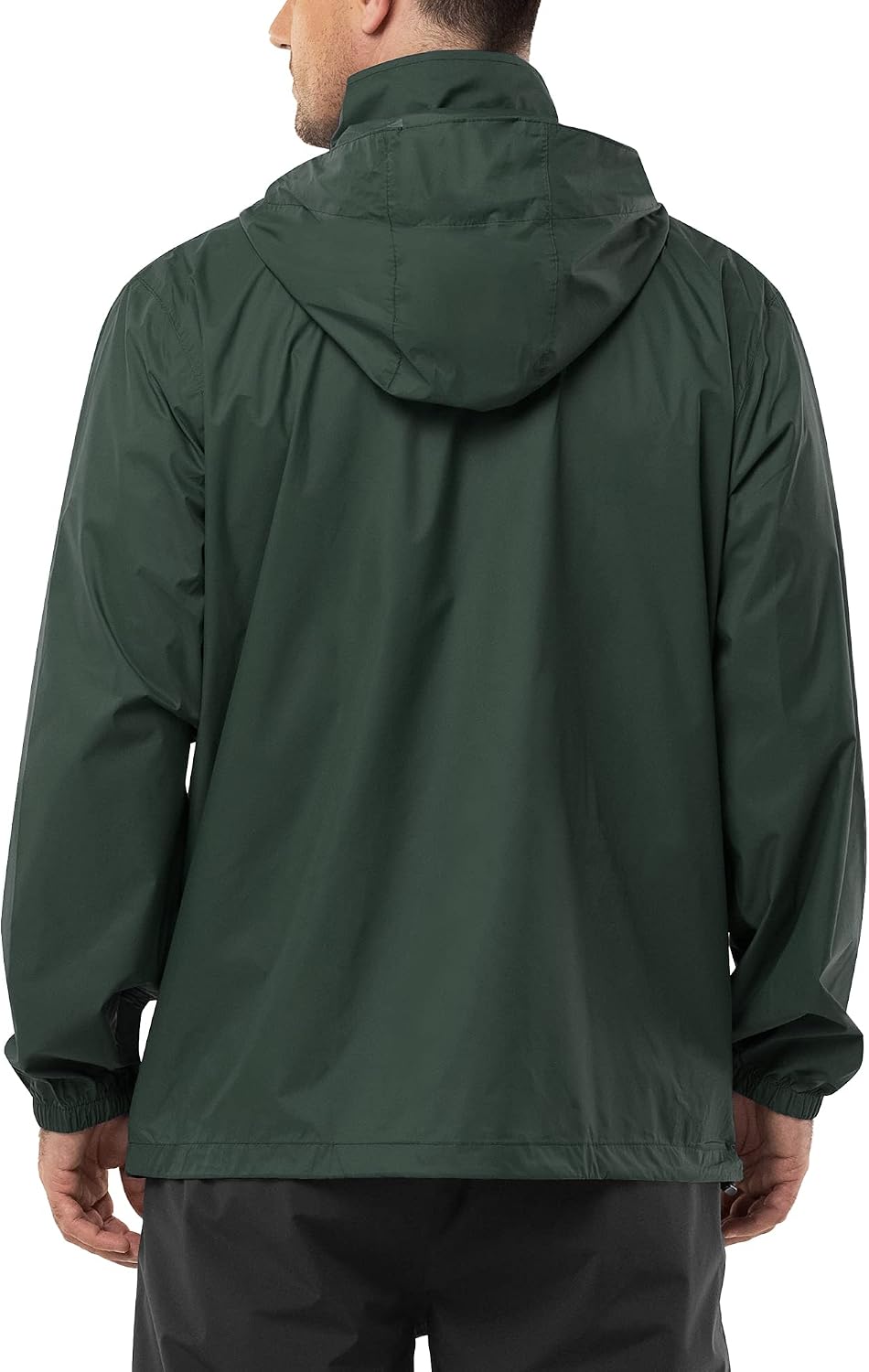 Waterproof Packable Lightweight Rain Jacket with Hood - Image 2