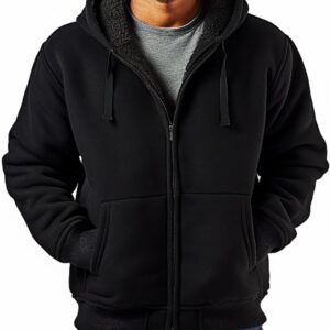 Heavyweight Full-Zip Lined Fleece Hoodie