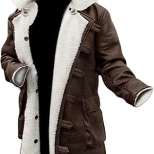 Real Lambskin Shearling Long Leather Trench Coat