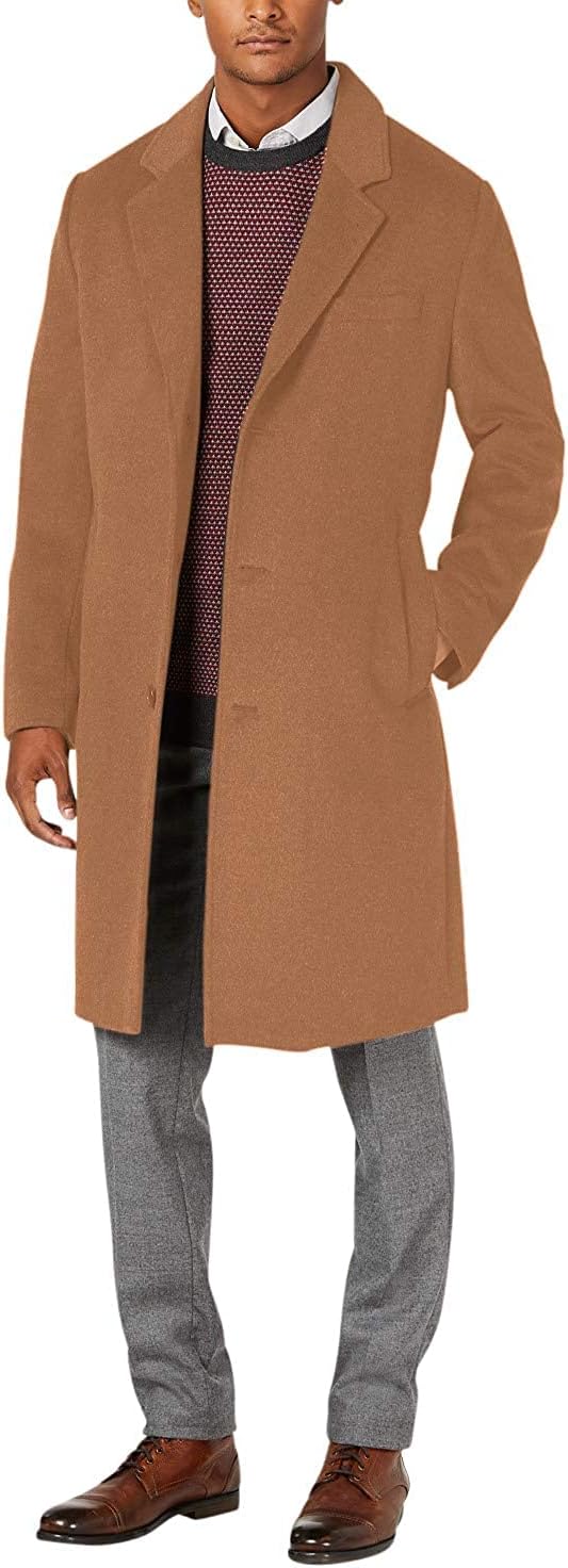 Classic Fit Wool Blend Topcoat Big & Tall