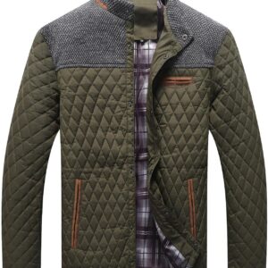 Diamond-Quilted Lightweight Down Puffer Jacket