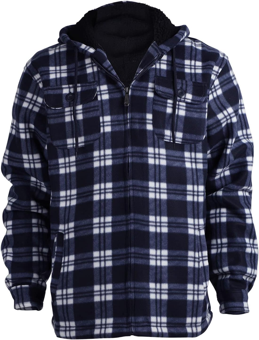 Heavy Lined Hooded Zip-Up Winter Sweatshirt Coat - Image 2