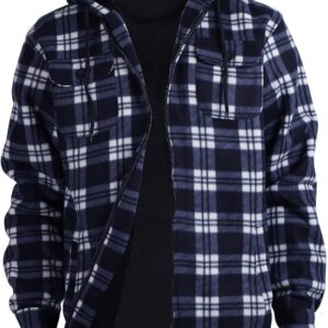 Heavy Lined Hooded Zip-Up Winter Sweatshirt Coat