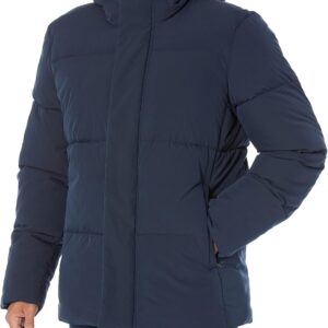 Mid-Length Hooded Puffer Coat Big & Tall