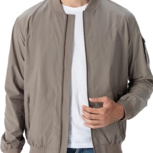 Lightweight Casual Bomber Windbreaker Golf Jacket