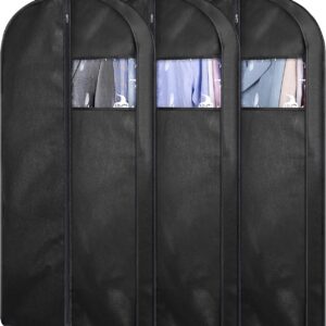 3-Pack 43-Inch Hanging Suit and Garment Bags
