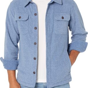 Long-Sleeve Polar Fleece Shirt Jacket