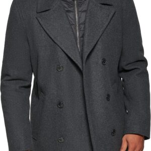 Classic Double-Breasted Wool Peacoat Jacket